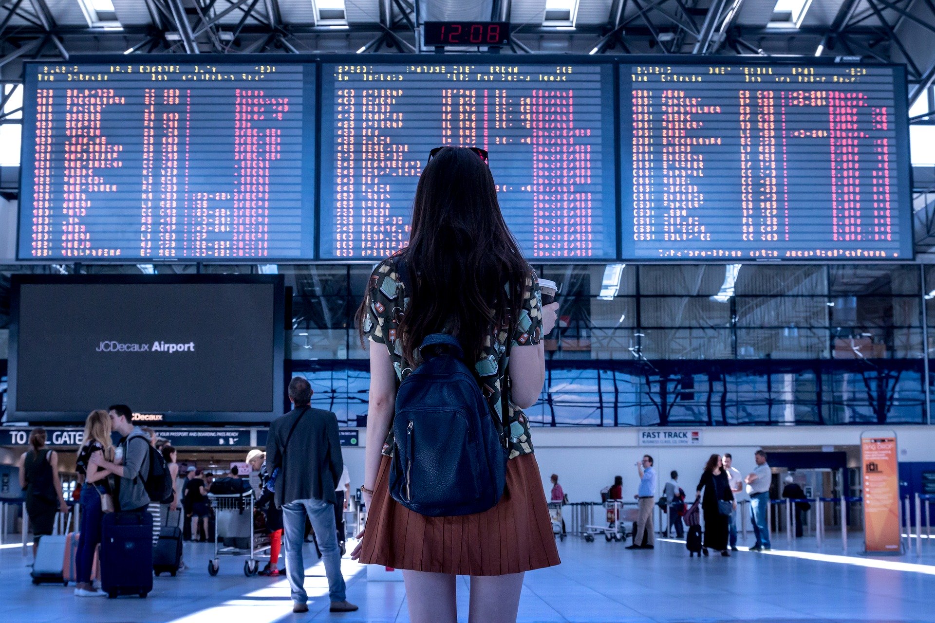 Lady at the airport